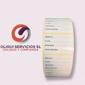ETIQUETAS TRAZABILIDAD 55X40CM