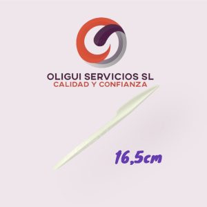 CUCHILLO REUTILIZABLE CREMA 16,5CM